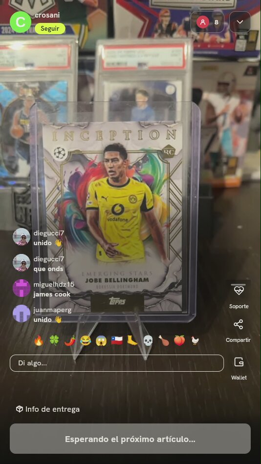 Carta Jobe Bellingham Topps Inception