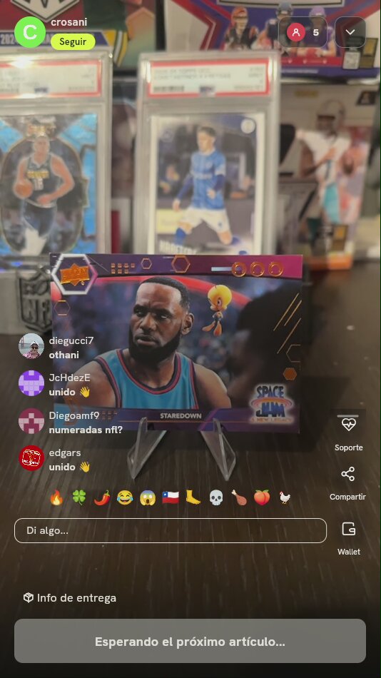 Carta LeBron James Space Jam Upper Deck