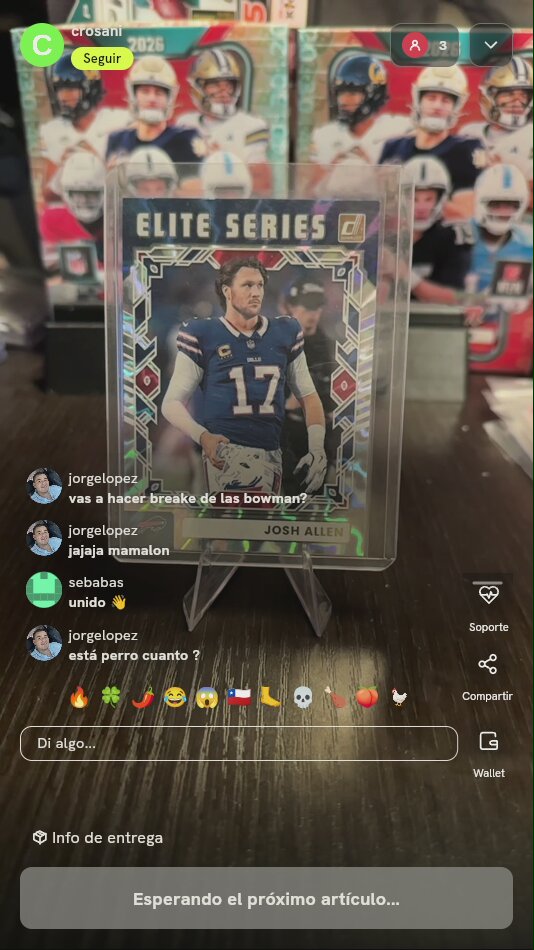 Carta Panini Donruss Josh Allen Elite Series