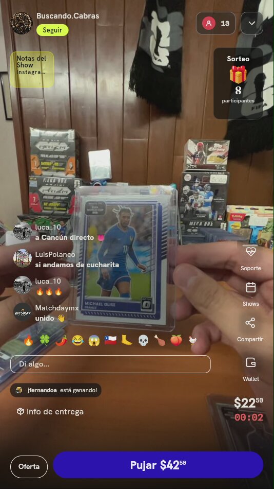 Carta Michael Olise Donruss Optic