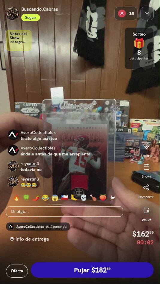 Carta Patrick Mahomes II Game Gear Patch