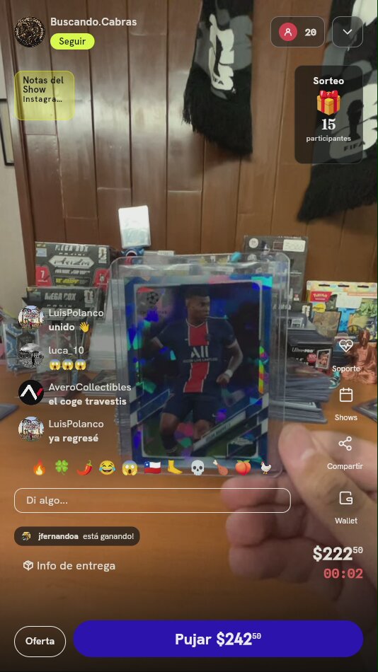 Carta Kylian Mbappé Topps Chrome Sapphire