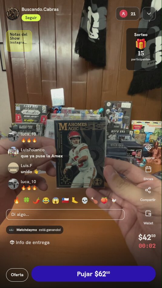 Carta Patrick Mahomes Mahomes Magic
