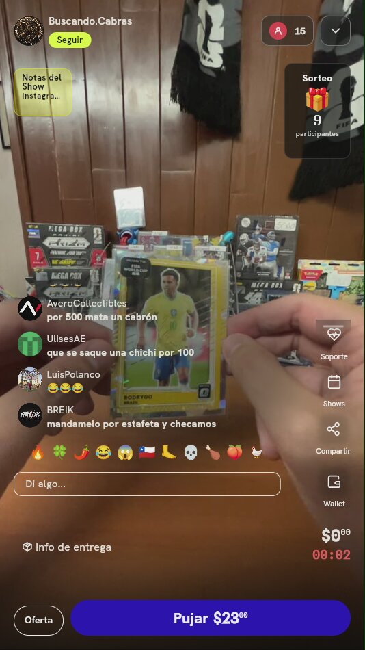 Tarjeta Donruss Optic Rodrygo Brasil World Cup