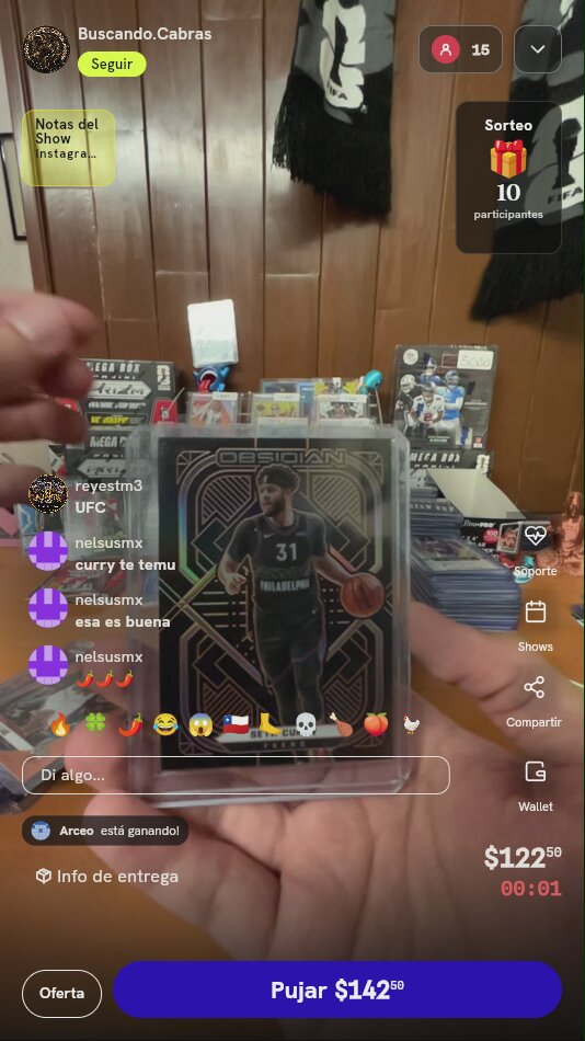 Carta Panini Obsidian Seth Curry /50