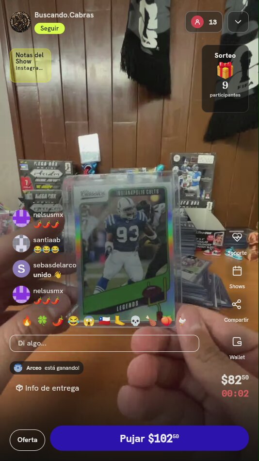 Tarjeta Dwight Freeney Panini Classics