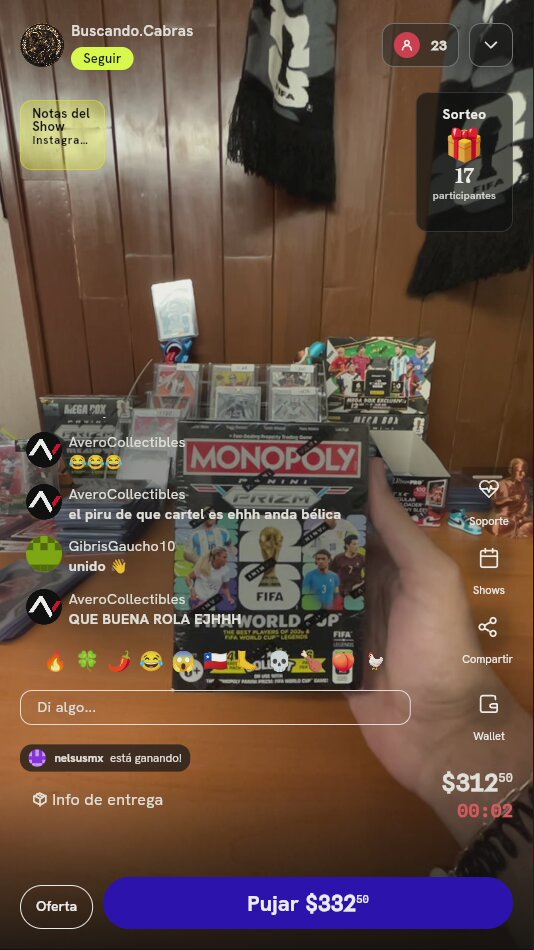 Caja Booster Monopoly Panini Prizm FIFA