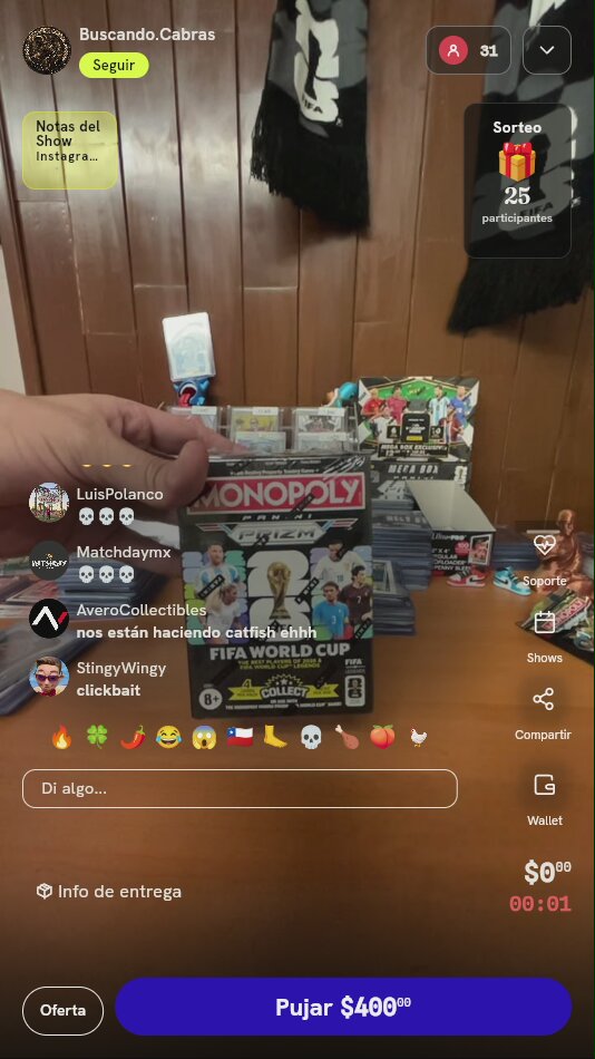 Caja Panini Prizm Monopoly FIFA