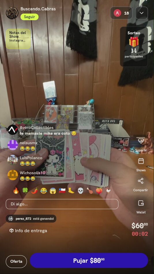Lote de Cartas Kayou Naruto