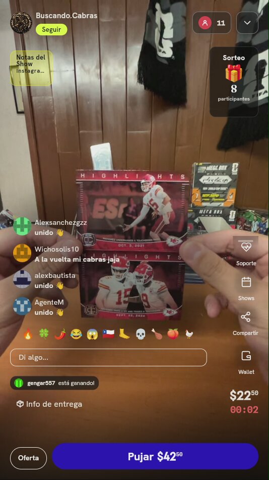 Cartas Patrick Mahomes Panini Icon