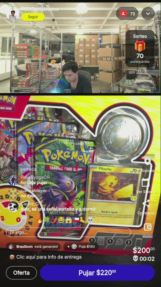 Pokémon TCG Box Pikachu Moneda