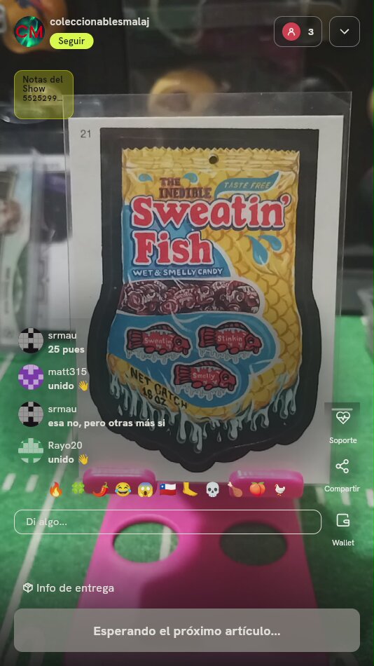 Topps Wacky Packages Sweatin Fish