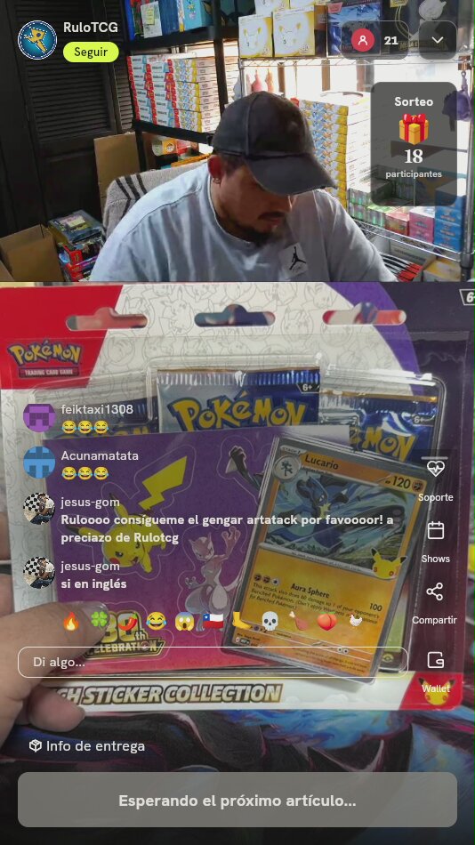 Pokémon TCG 30th Celebration Tech Sticker Collection Lucario