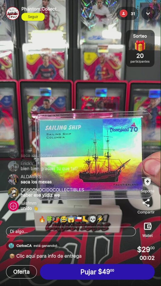 Topps Disneyland 70th Sailing Ship