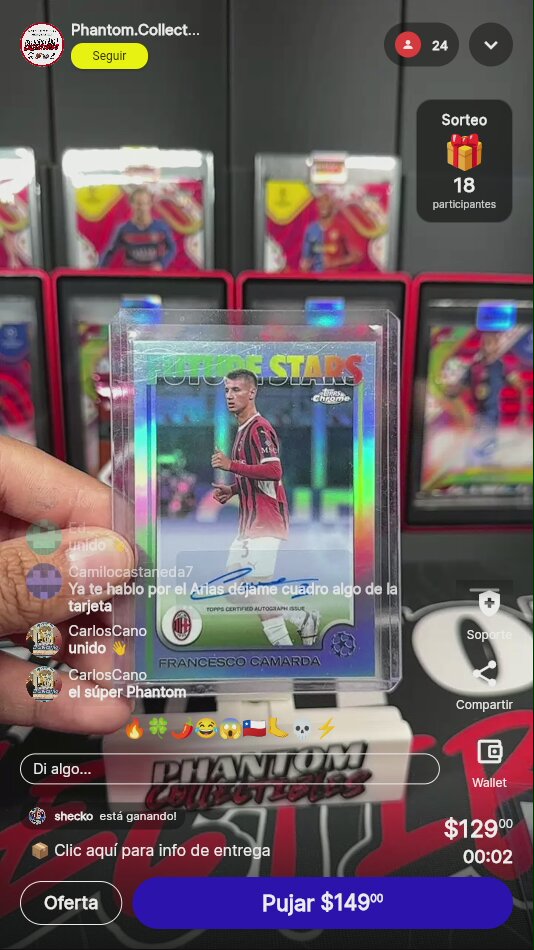 Camarda Future Stars Chrome Autograph