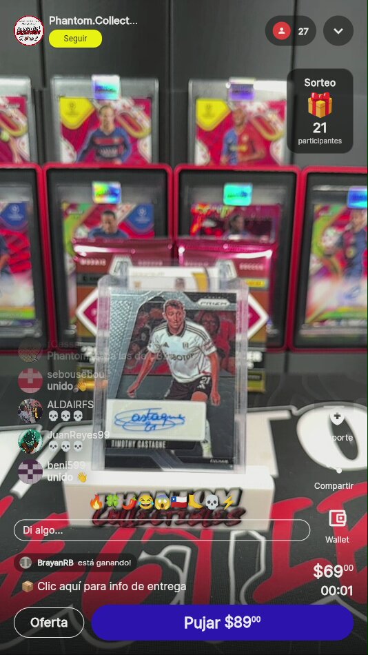 Timothy Castagne Autógrafo Prizm Premier League