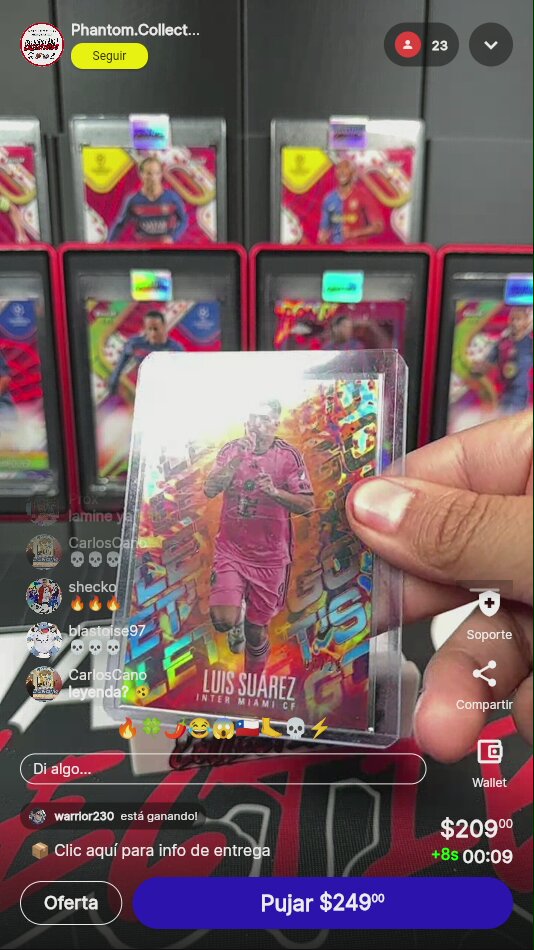 Luis Suárez Topps Chrome MLS Insert