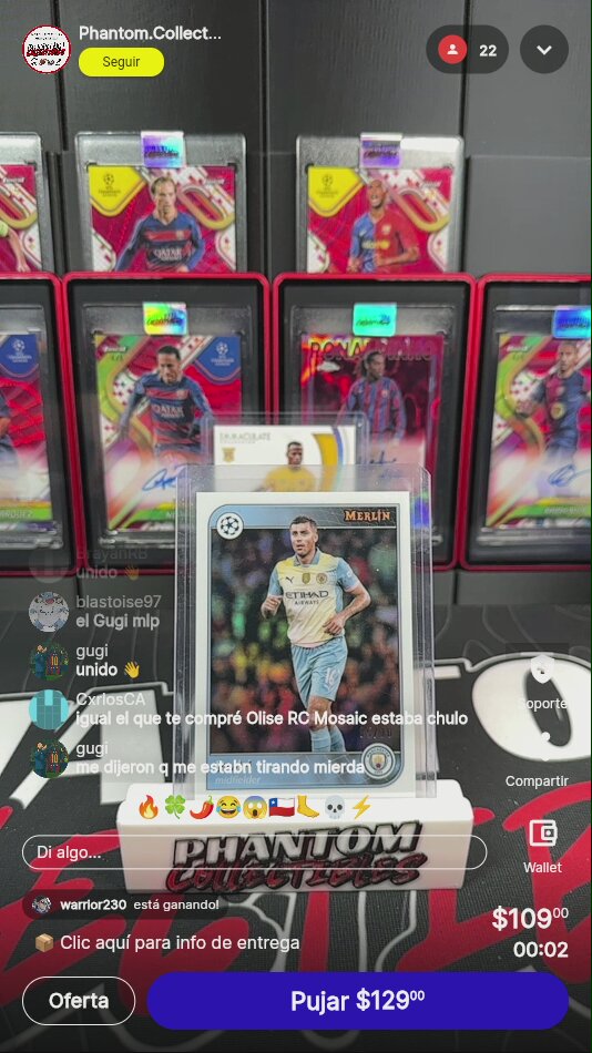 Rodri Topps Merlin UEFA Card