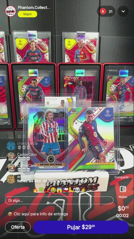 Carta Pedri Topps Finest 2021-22