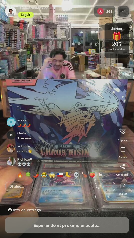 Caja Booster Pokémon Mega Evolution Chaos Rising