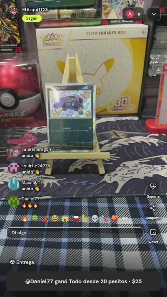 Carta Pokémon Maschiff Shiny Promo