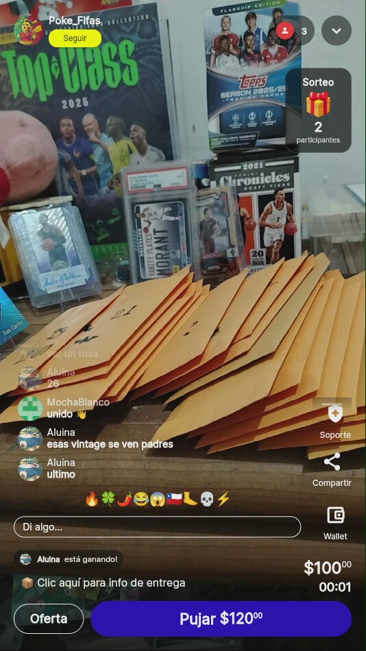 Lote de cartas deportivas sellado