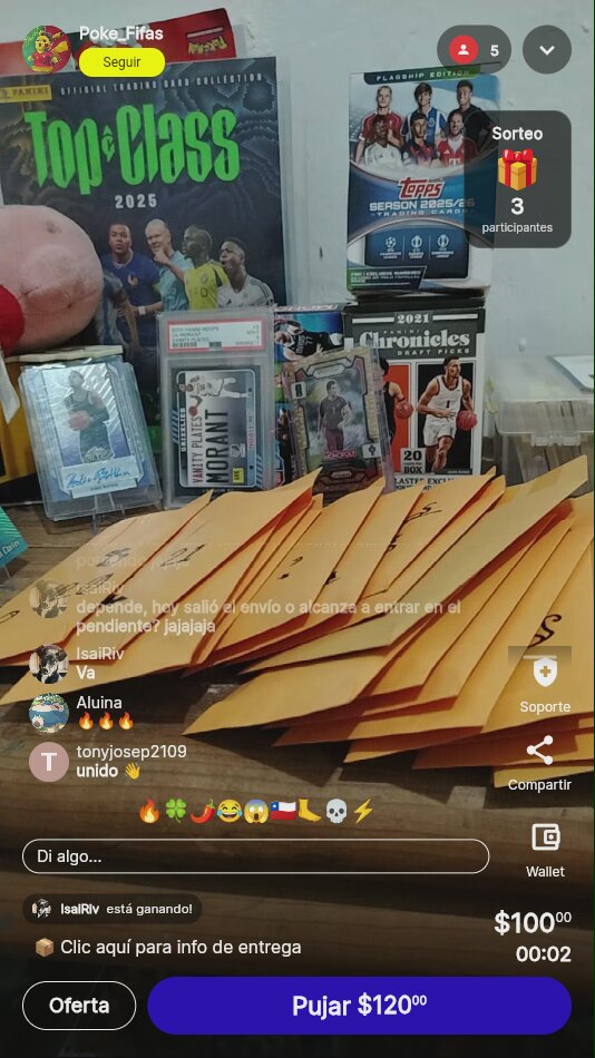 Sobre de Panini Top Class 2025