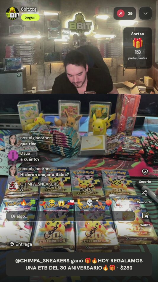 Lote Sobres Pokémon Celebrations 25th