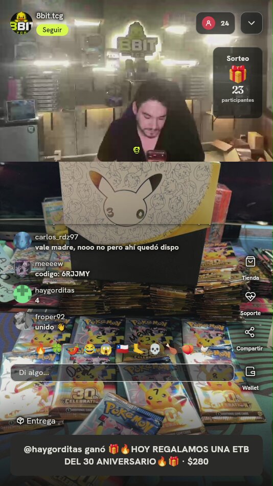 Lote Sobres Pokémon 30th Celebration