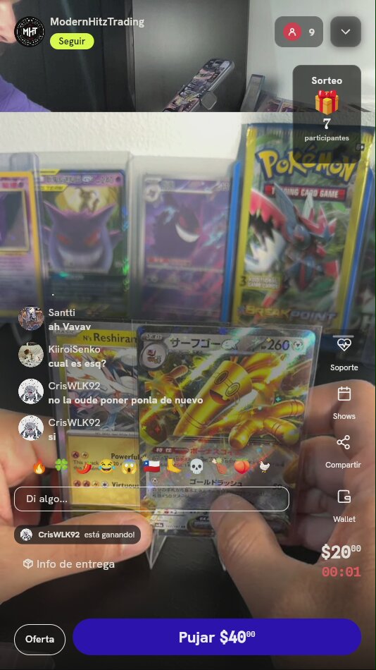 Carta Pokémon Gholdengo ex Japonesa