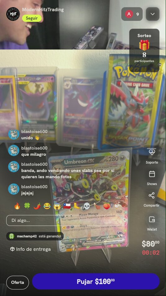 Carta Pokémon Umbreon ex