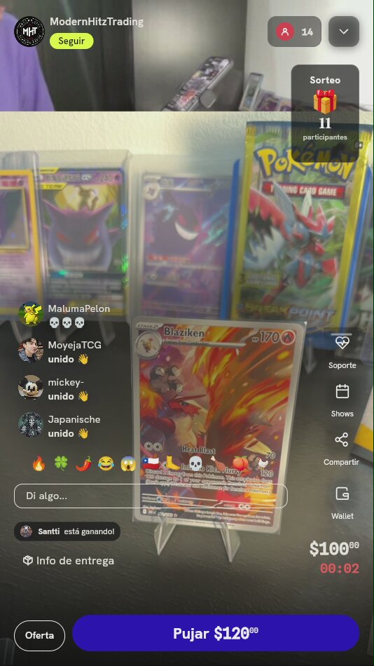 Carta Pokémon Blaziken Illustration Rare