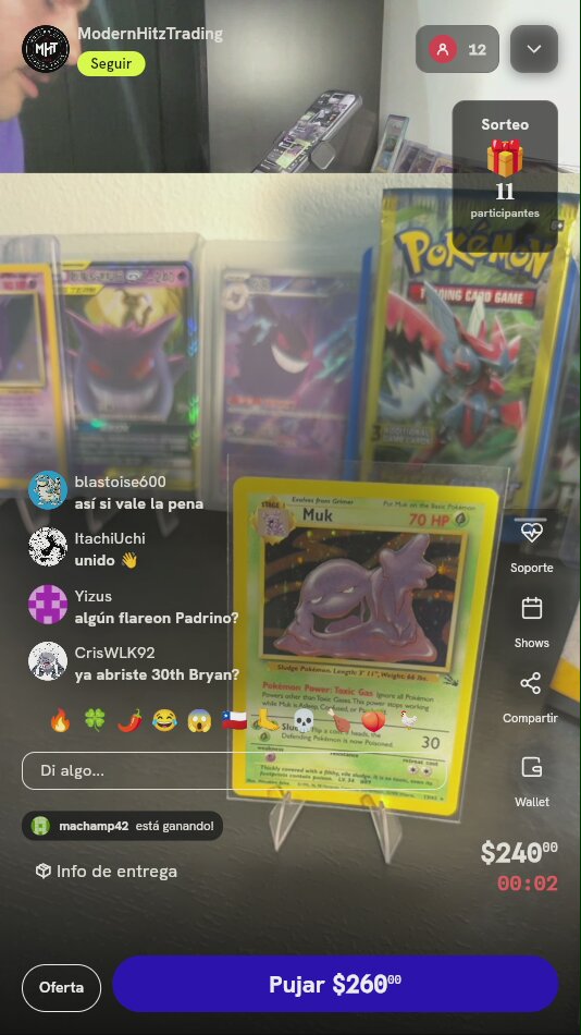 Carta Pokémon Muk Fossil