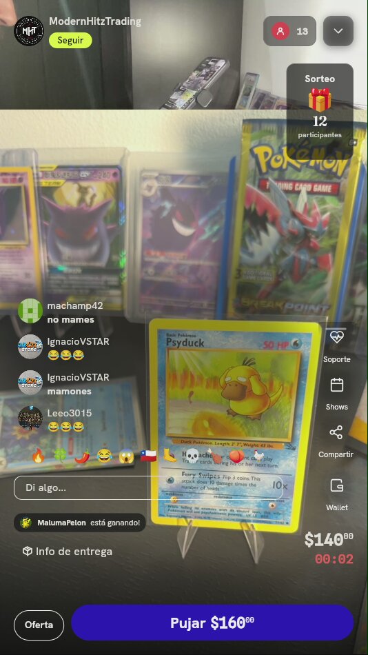 Carta Psyduck Fossil Unlimited Pokémon