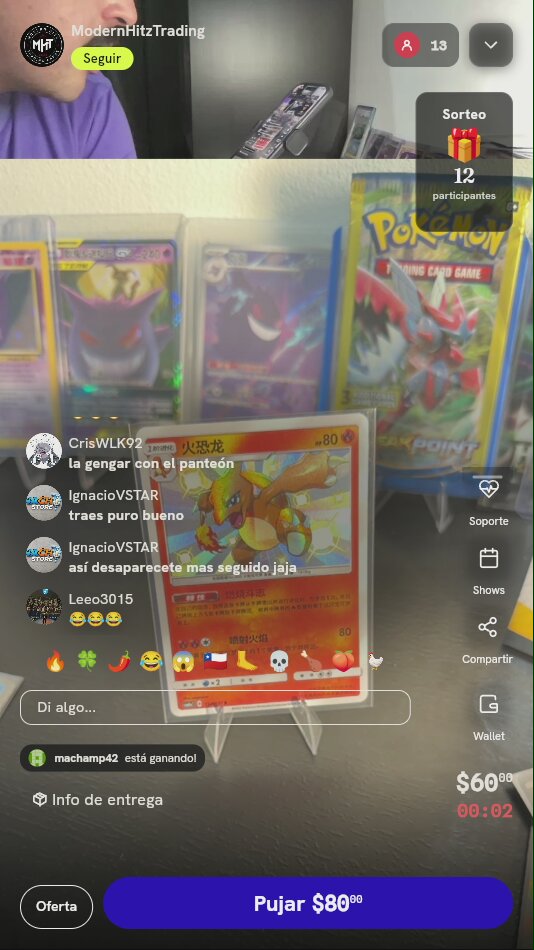 Carta Charmeleon Shiny Pokémon TCG