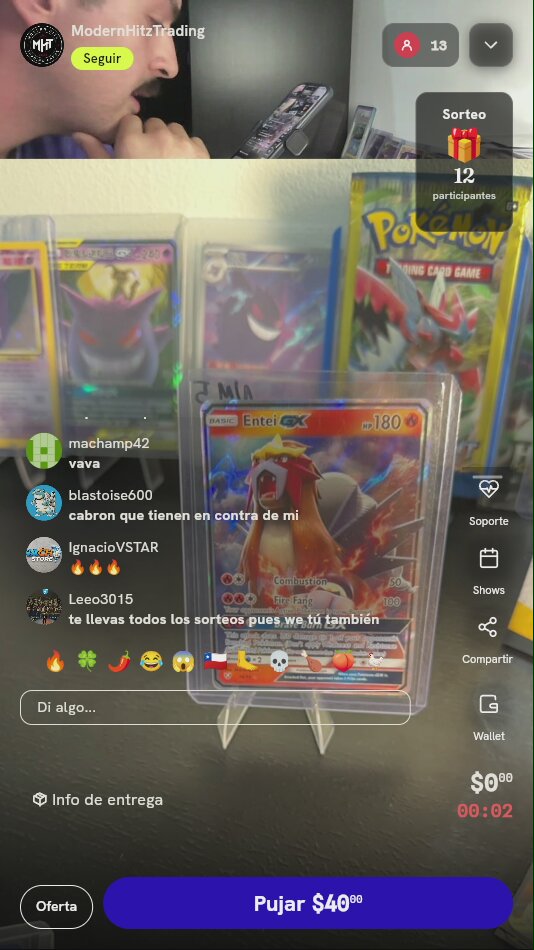 Carta Pokémon Entei GX Shining Legends
