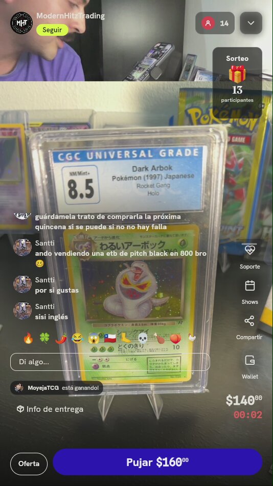 Dark Arbok Holo CGC 8.5