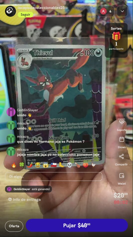 Carta Pokémon Thievul Illustration Rare