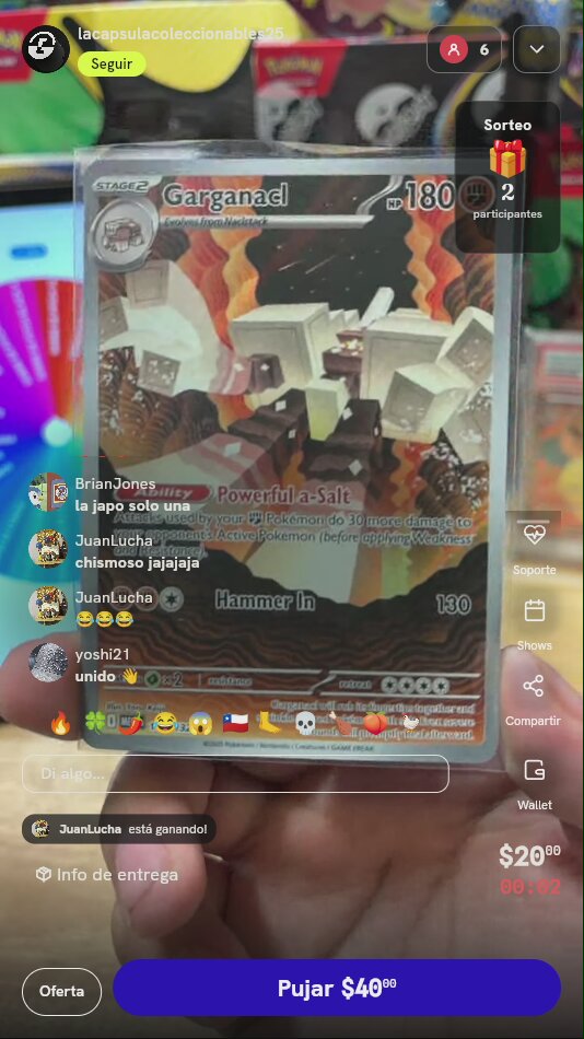 Carta Pokémon Garganacl Illustration Rare