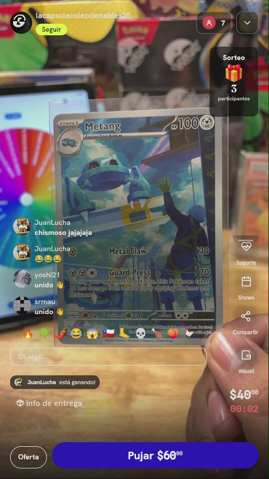 Carta Pokémon Metang Illustration Rare