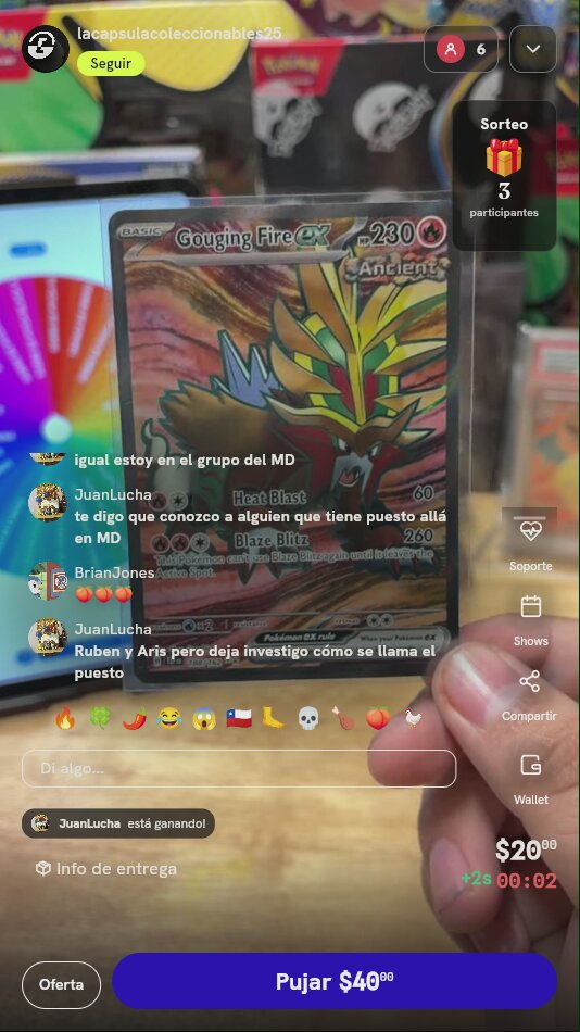 Carta Gouging Fire ex Ultra Rare