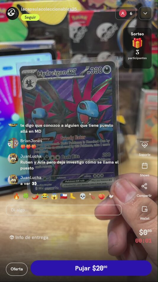 Carta Pokémon Hydreigon ex