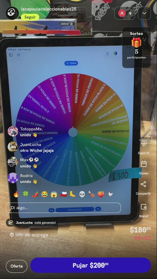 Giro en ruleta Pokémon