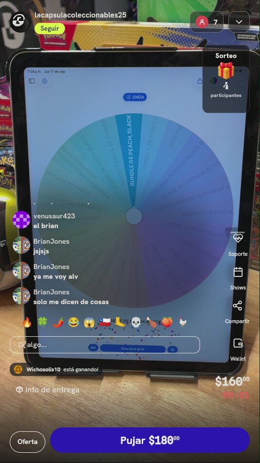 Giro de Ruleta Pokémon TCG