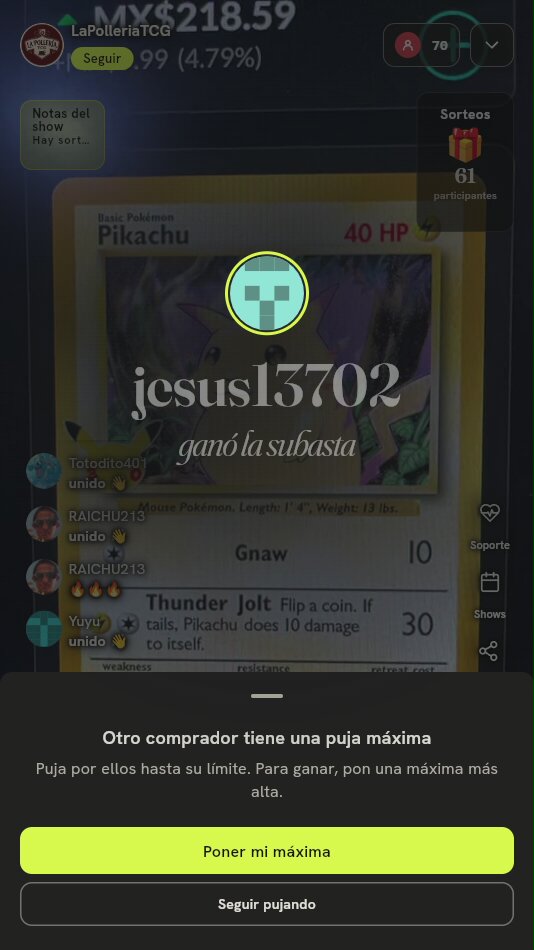 Pikachu Basic Pokémon Card