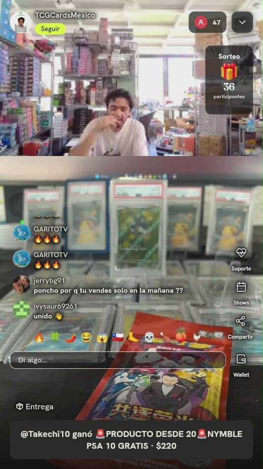 Paquete Sobre Pokémon Chasing Glory