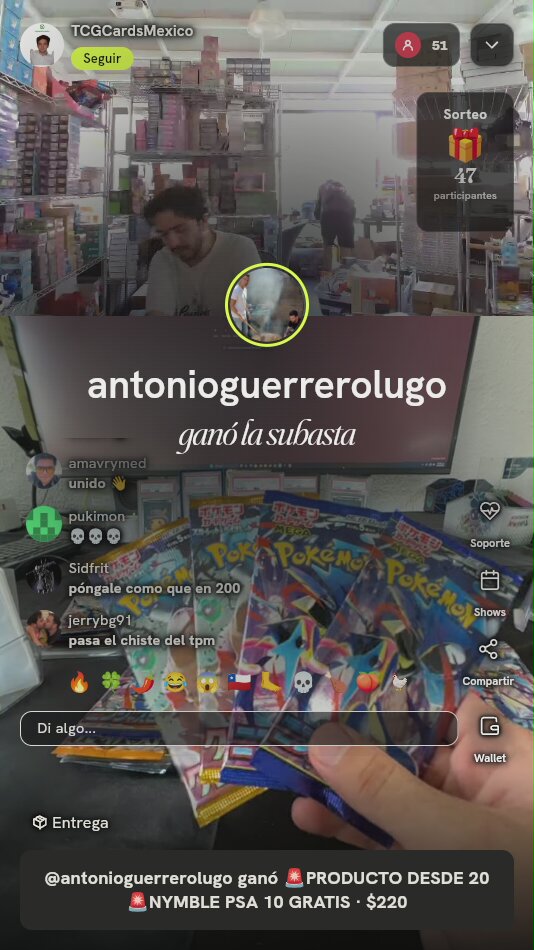 Sobres de Cartas Pokémon Japonés