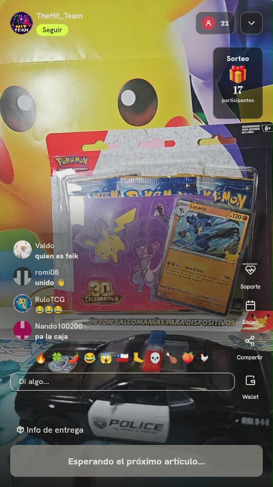 Colección Calcomanías Pokémon Lucario