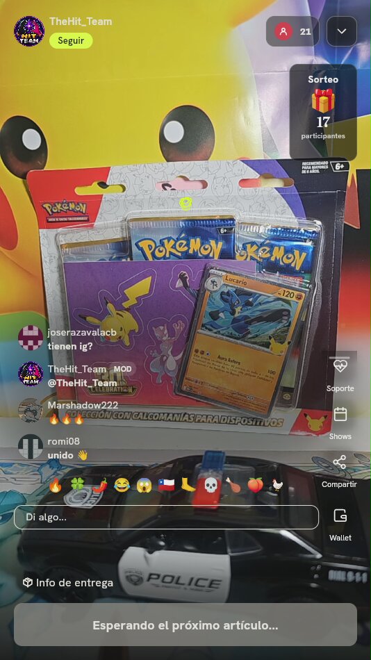 Colección Calcomanías Lucario Pokémon TCG
