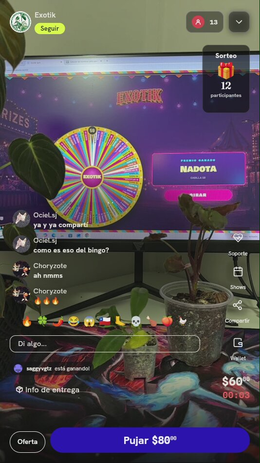 Giros de Ruleta de Plantas Exóticas